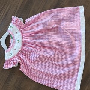 Masters Kids Smocked Golf Gingham Dress 2T
